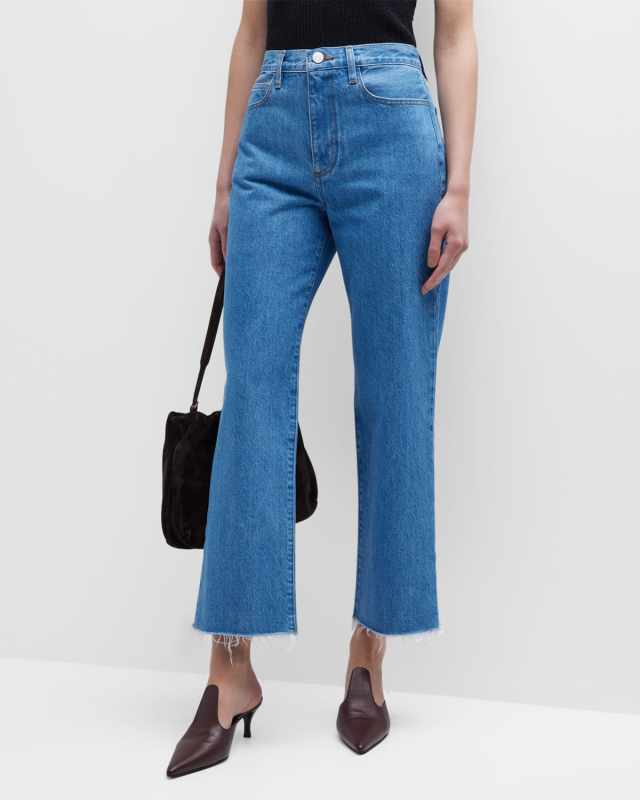 Le Jane Crop Raw-Hem Jeans